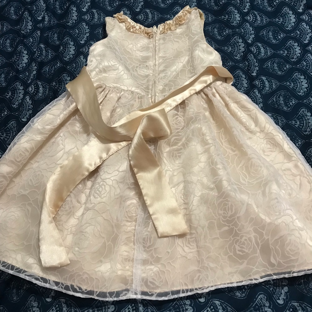 A gold dress